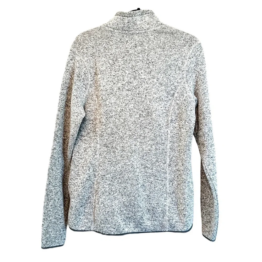 NWT Eddie Bauer Fleece Sweatshirt Knit Pullover Gray - Picture 2 of 3